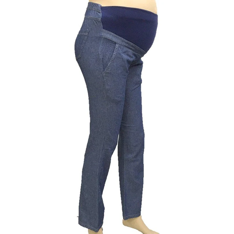 pantalon en denim azul oscuro 8