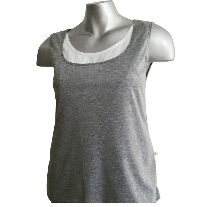 camiseta manga sisa gris s