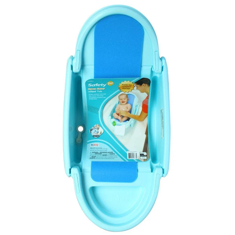 banera plegable azul