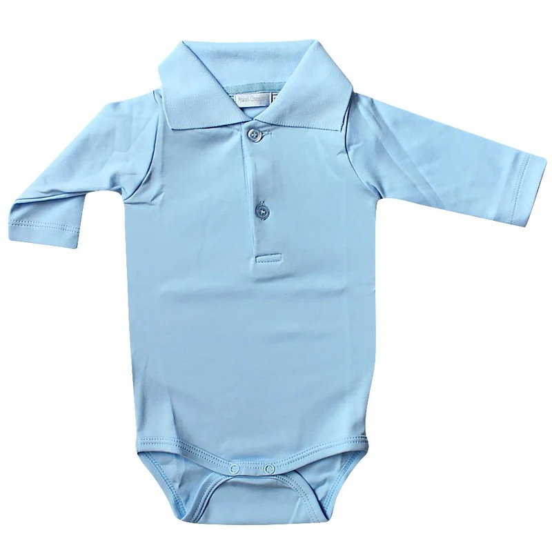 body cuello polo azul