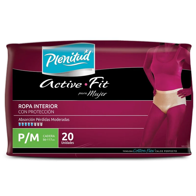plenitud active fit mujer talla p m