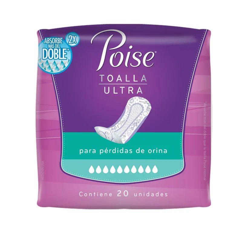 toalla poise ultra sin alas