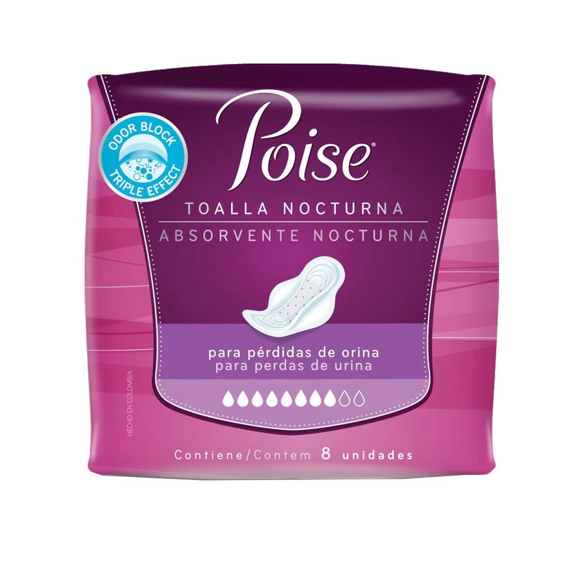 toallas poise nocturna