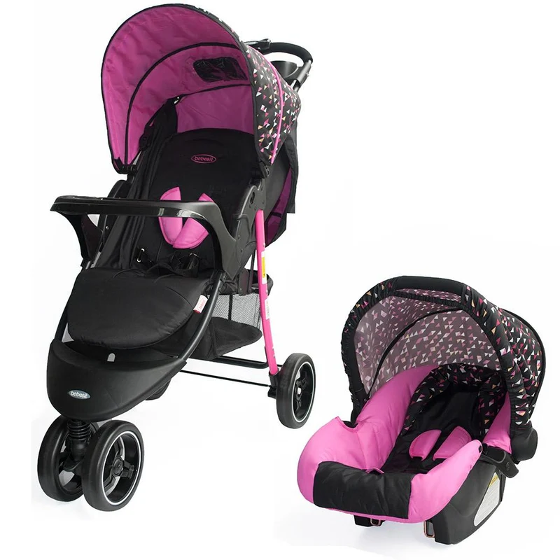 travel system jooger clio rosado 4 en 1