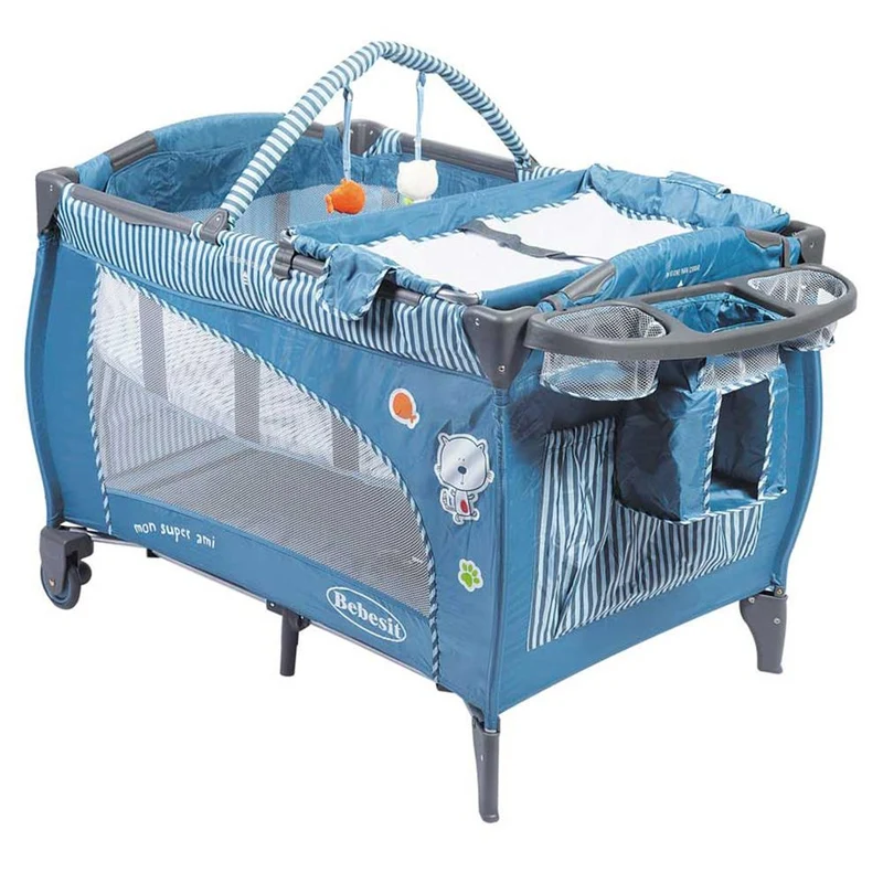 cuna corral mon ami azul