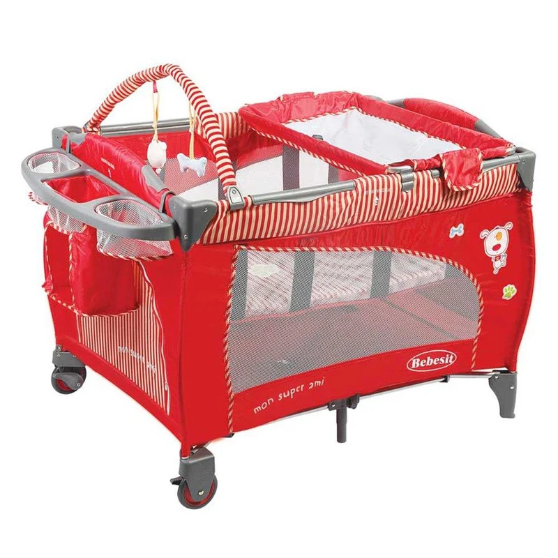 cuna corral mon ami rojo
