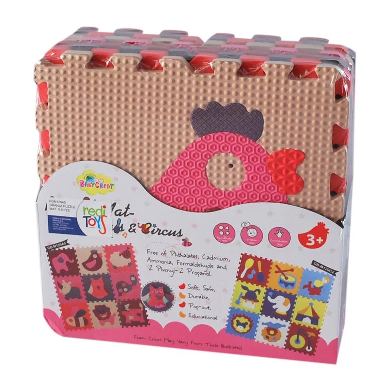 granja puzzle mat x 9pzs