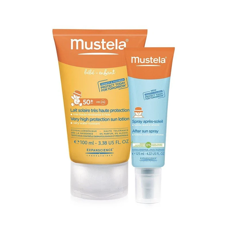 very high protection sun lotion de 100ml after sun spray 125ml