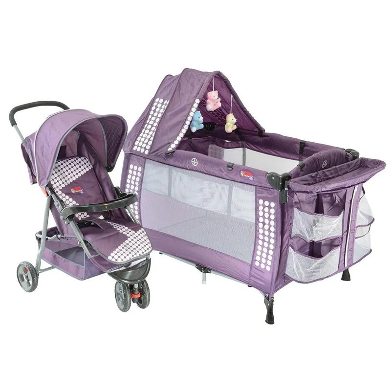 corral coche tres ruedas morado