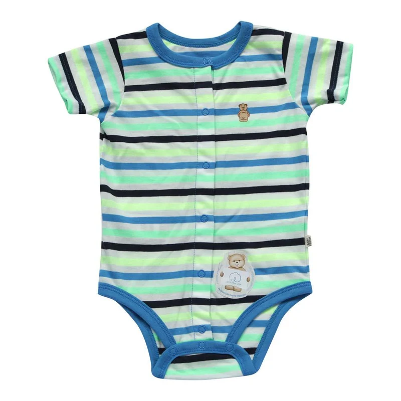 body manga corta roderick azul. talla 0 3m