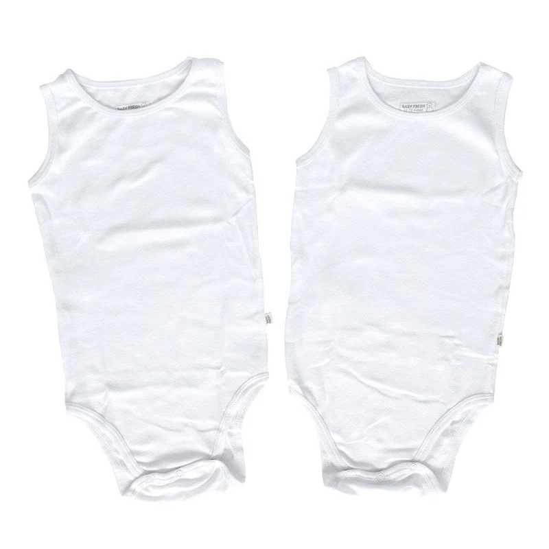 body sin mangas solecito duo blanco.talla 6 9m