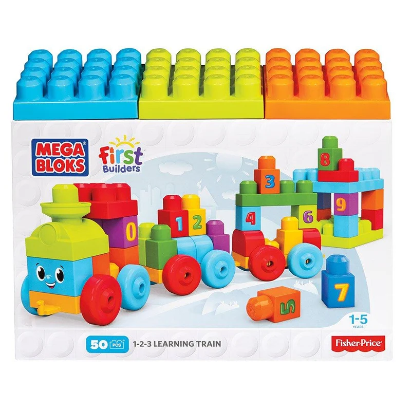 mega tren de aprendizaje 1 2 3 50 piezas