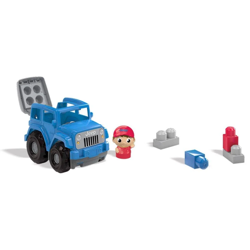pequeno jeep aventurero azul 6 piezas