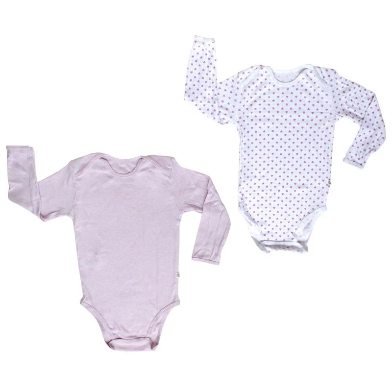 body manga larga bombom duo morado corazones talla 6 9m