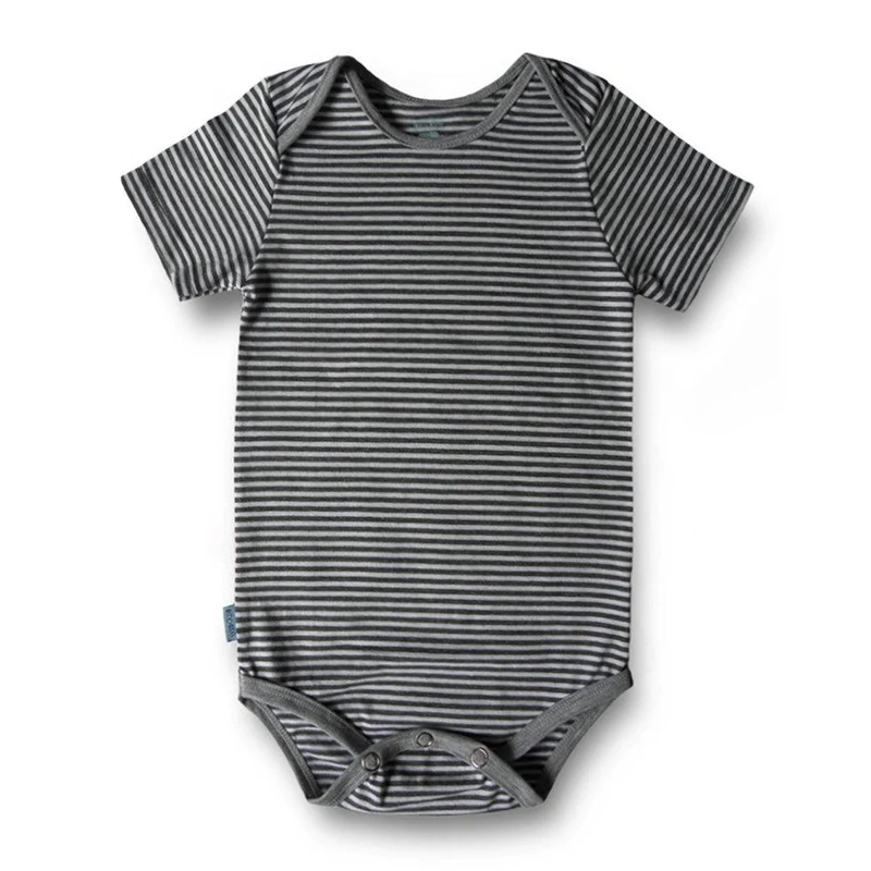 body manga corta gris 12m