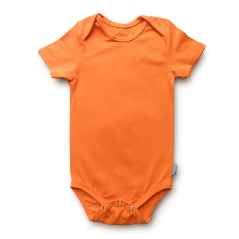 body manga corta naranja