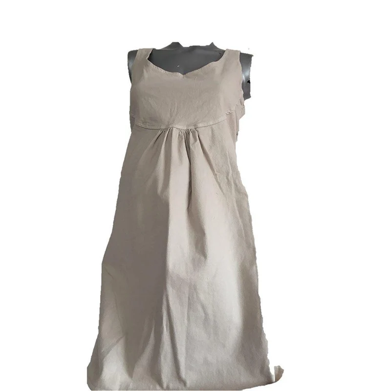 jardinera de dril beige 10