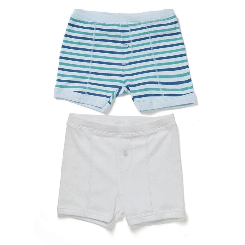 boxer x2 globo rayas azules blanco 6 12m