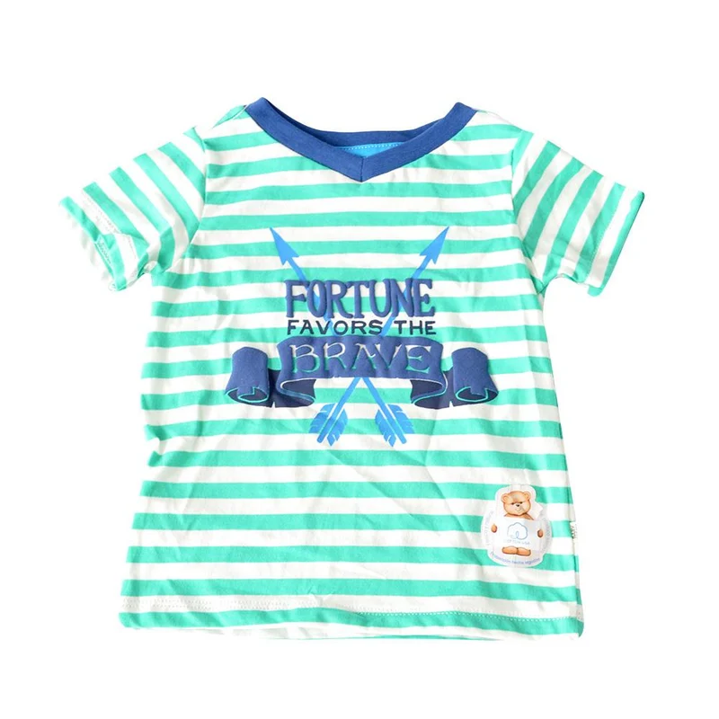 camiseta filipo estampado verde rayas 4t