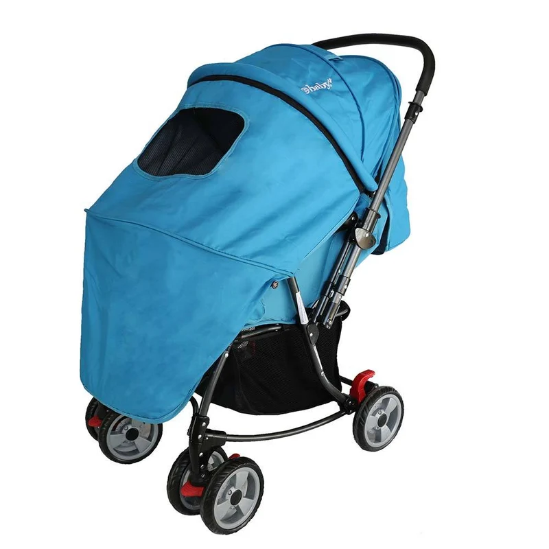 coche mecedor azul claro