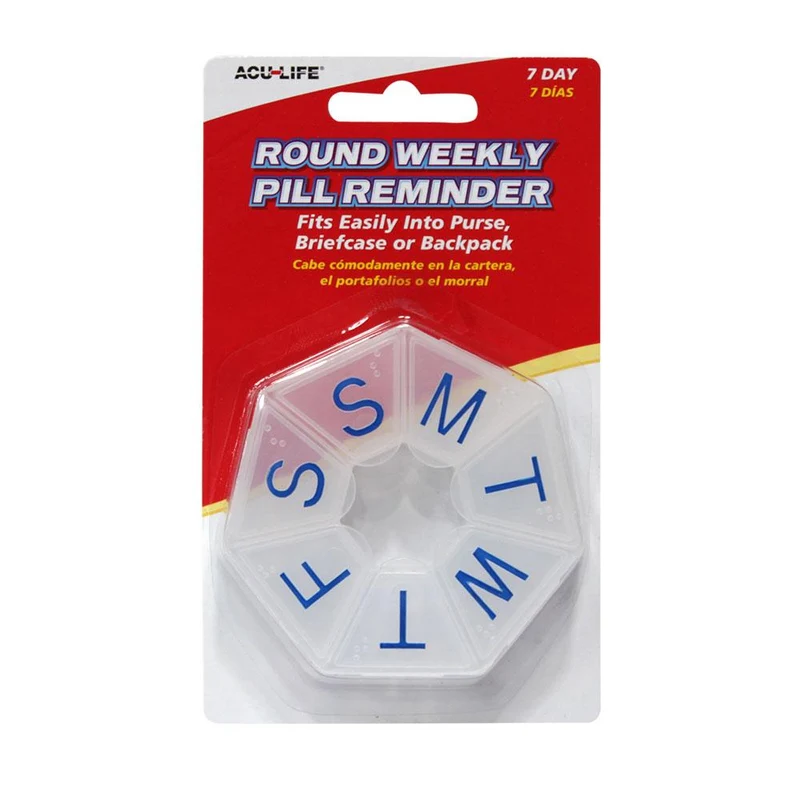 pastillero semanal octagonal aculfe