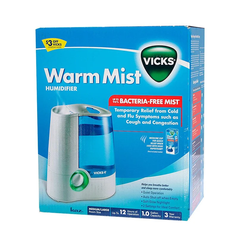 humidificador humo caliente vicks 2 galones