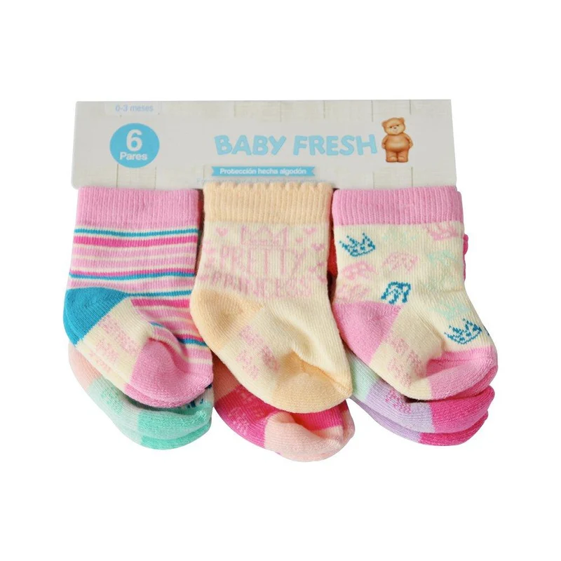 set x6 medias brenda ninas 2t 4t