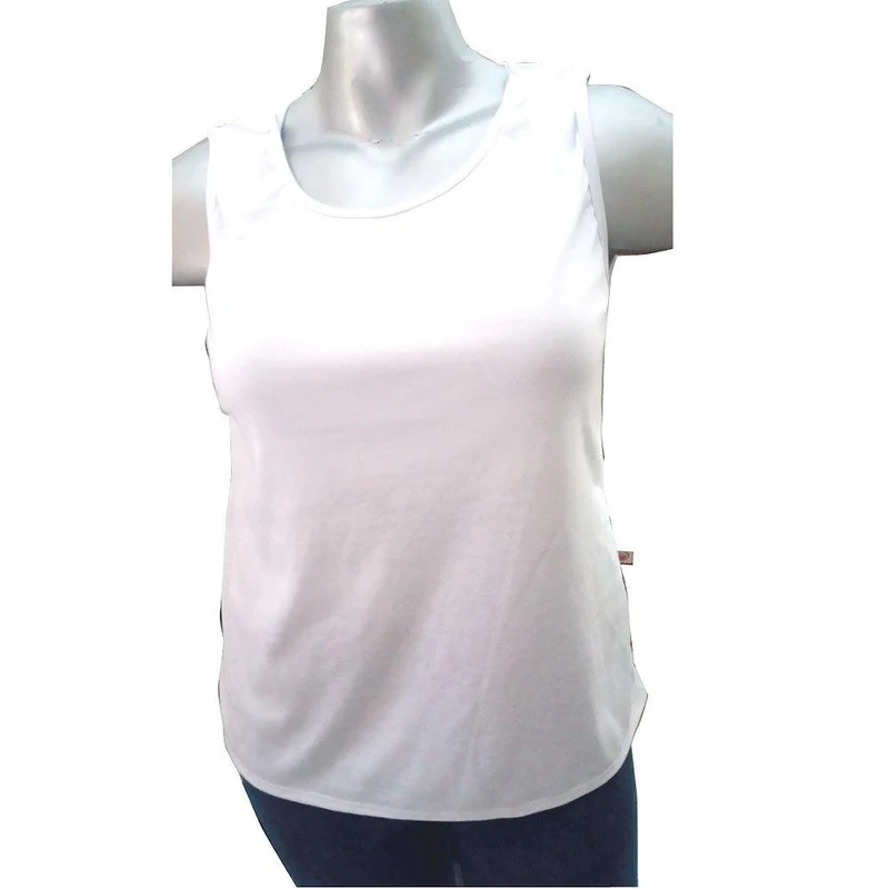 camiseta manga sisa deportiva blanca l