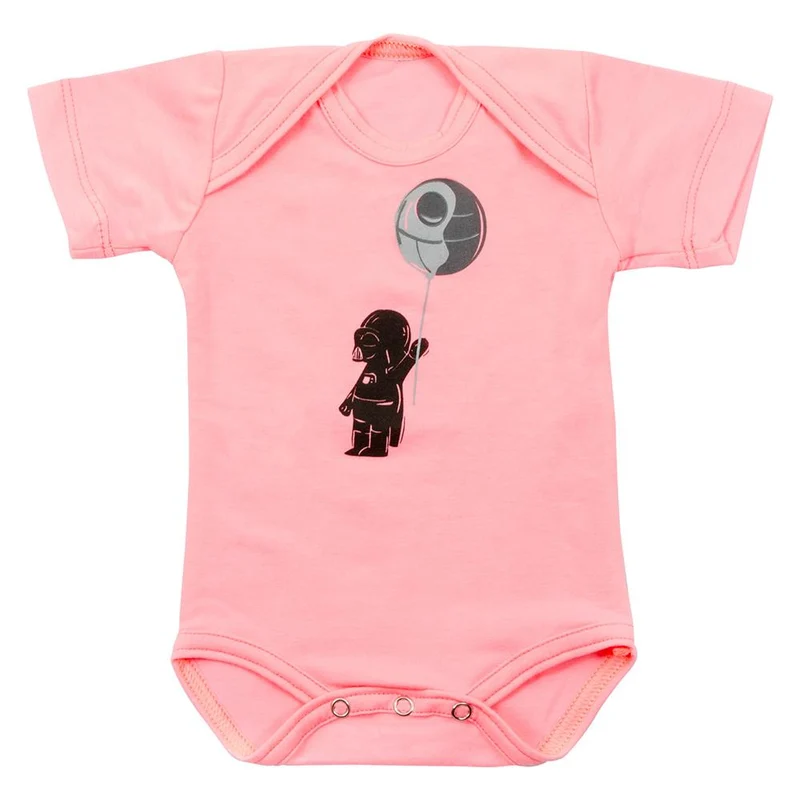 body rosado estampado darth vader