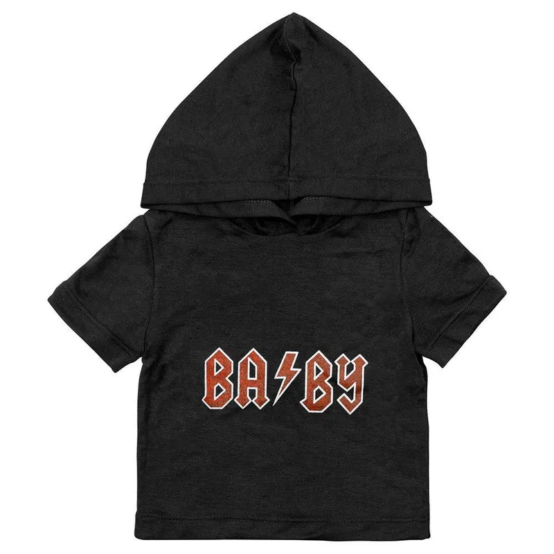 camiseta con capota baby negra 12 18m