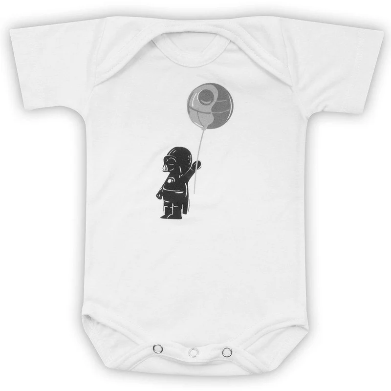 body blanco estampado darth vader 6 9m