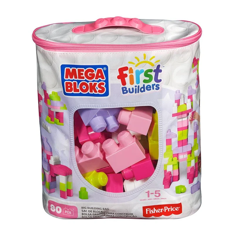 mega bloks first builders bolsa rosa