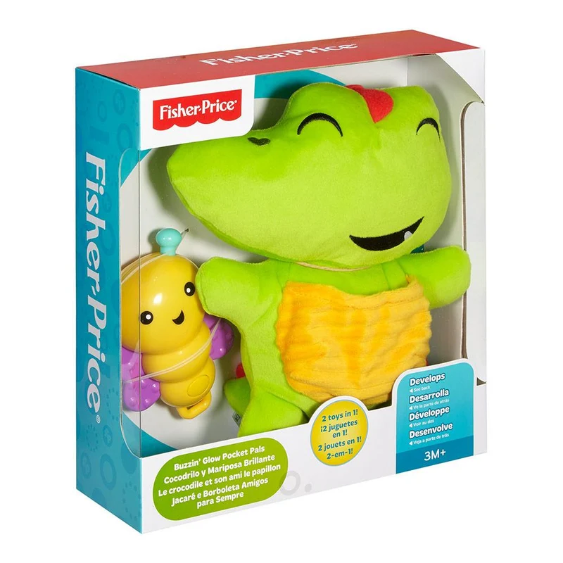 fisher price cocodrilo y mariposa brillante