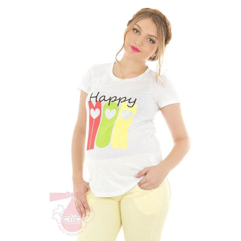 camiseta materna bebe estampada garoto l