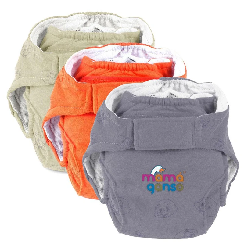 panales reutilizables x3 etapa 3 naranja marfil y gris
