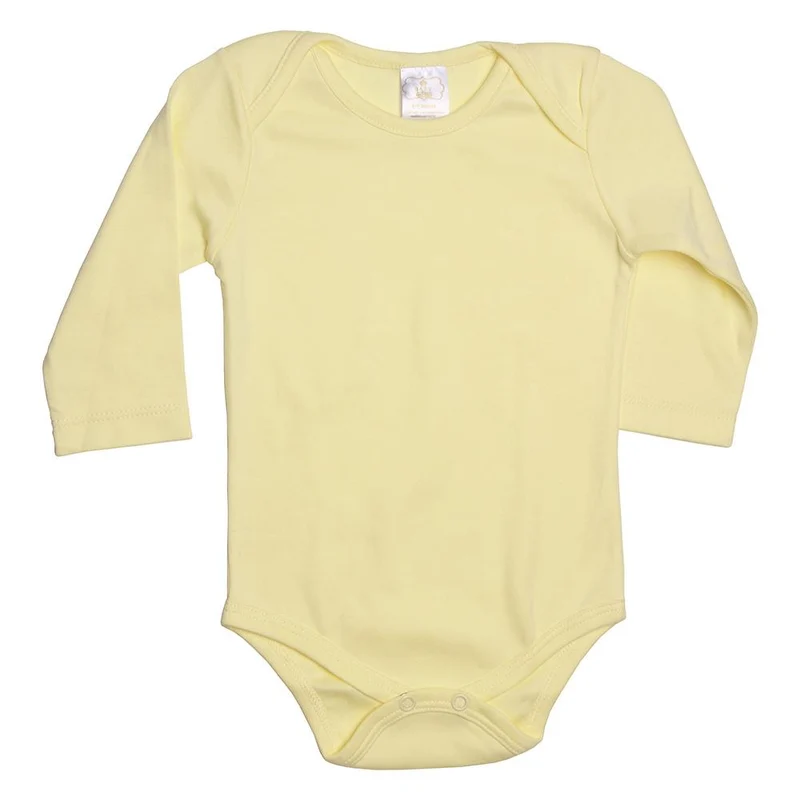 body manga larga amarillo