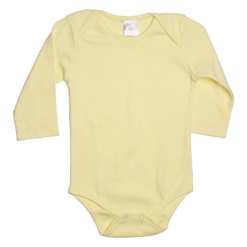 body manga larga amarillo 6 9m