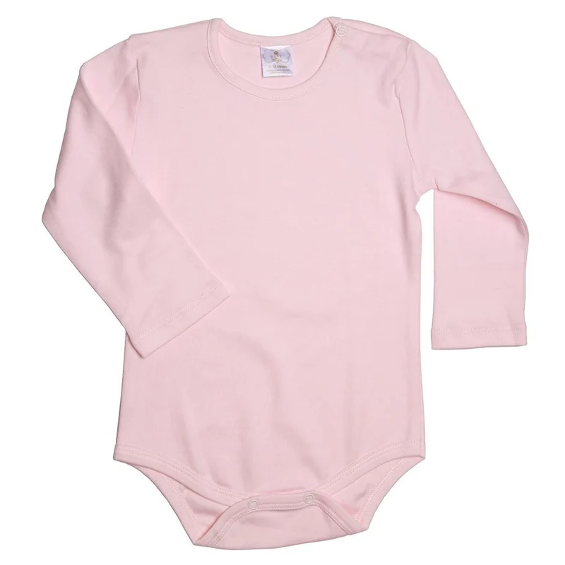body manga larga rosado 12 18m