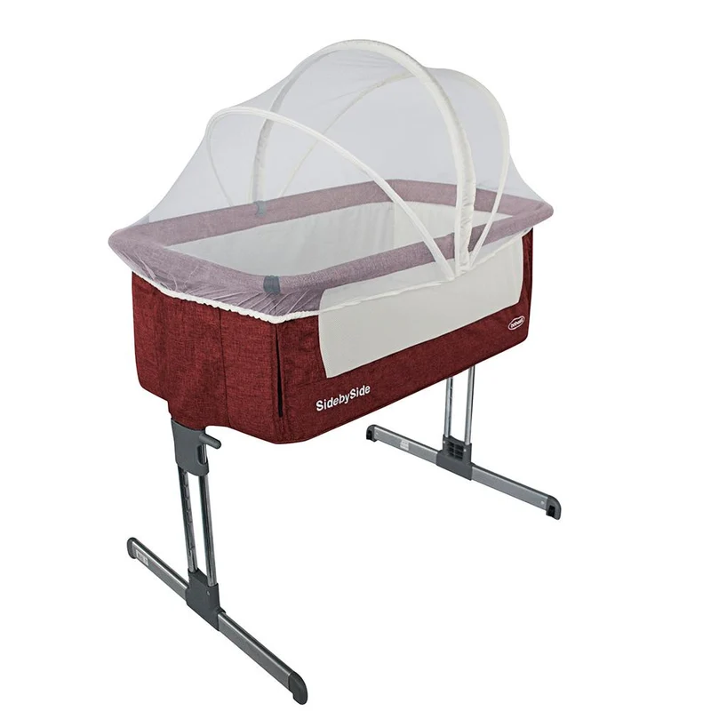 cuna side by side rojo