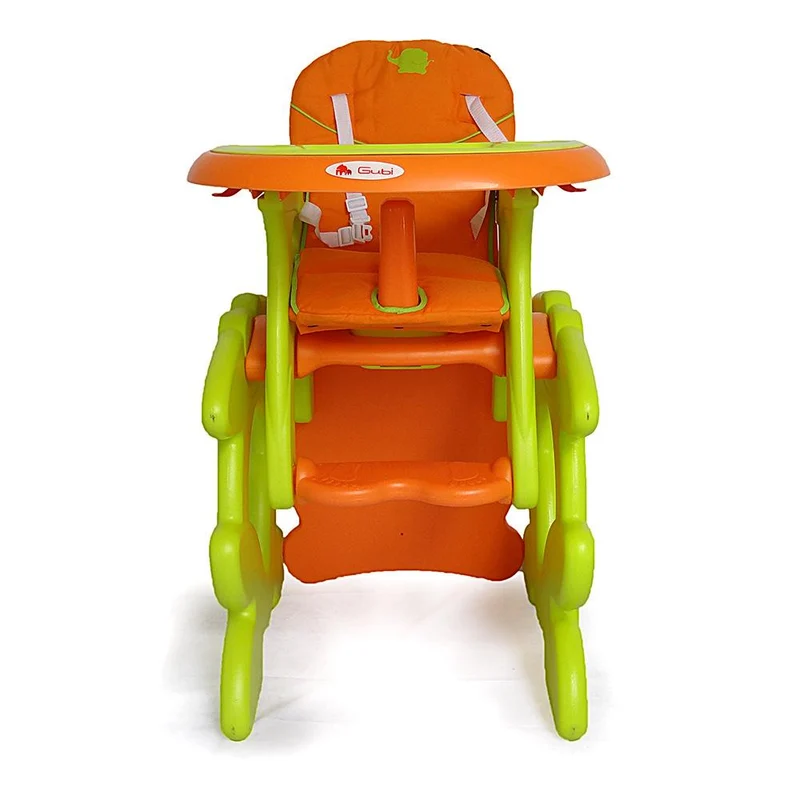 silla comedor 3 en 1 verde naranja gubi