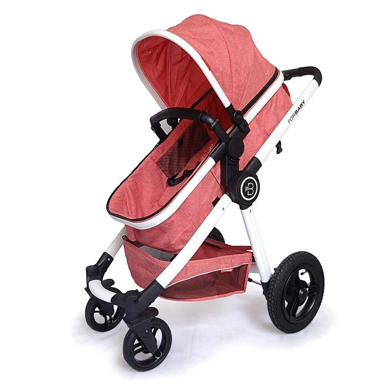 coche cuna de lujo rosado forbaby