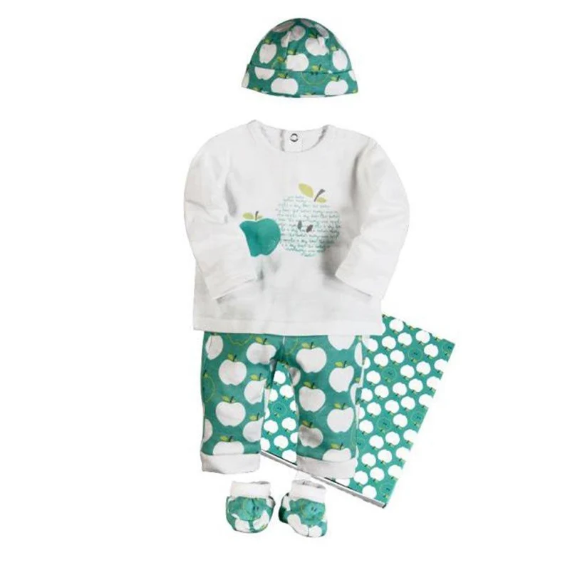 pijama con gorrito y zapaticos verde manzanas 1 3m