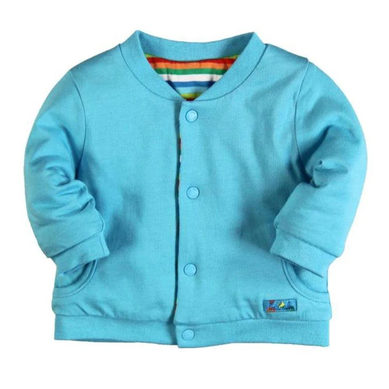chaqueta doble faz azul rayas
