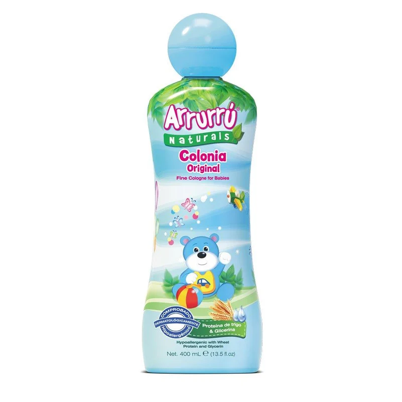 arrurru naturals colonia original x 400ml azul