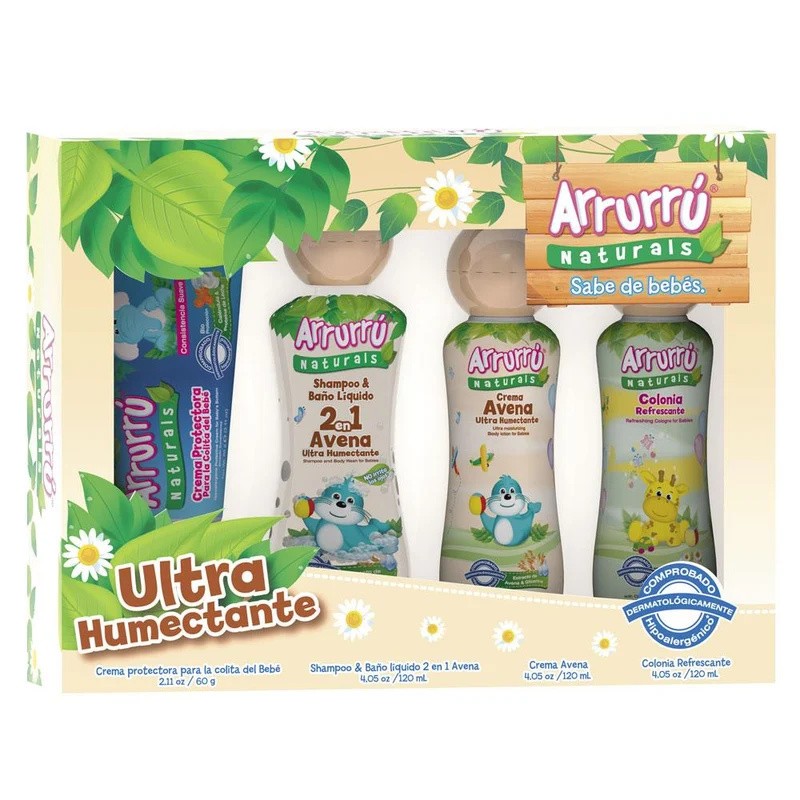 arrurru naturals kit ultra humectante avena estuche