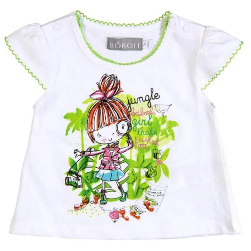camiseta blanca jungle 12 18m