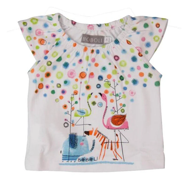 camiseta manga corta animales 9 12m