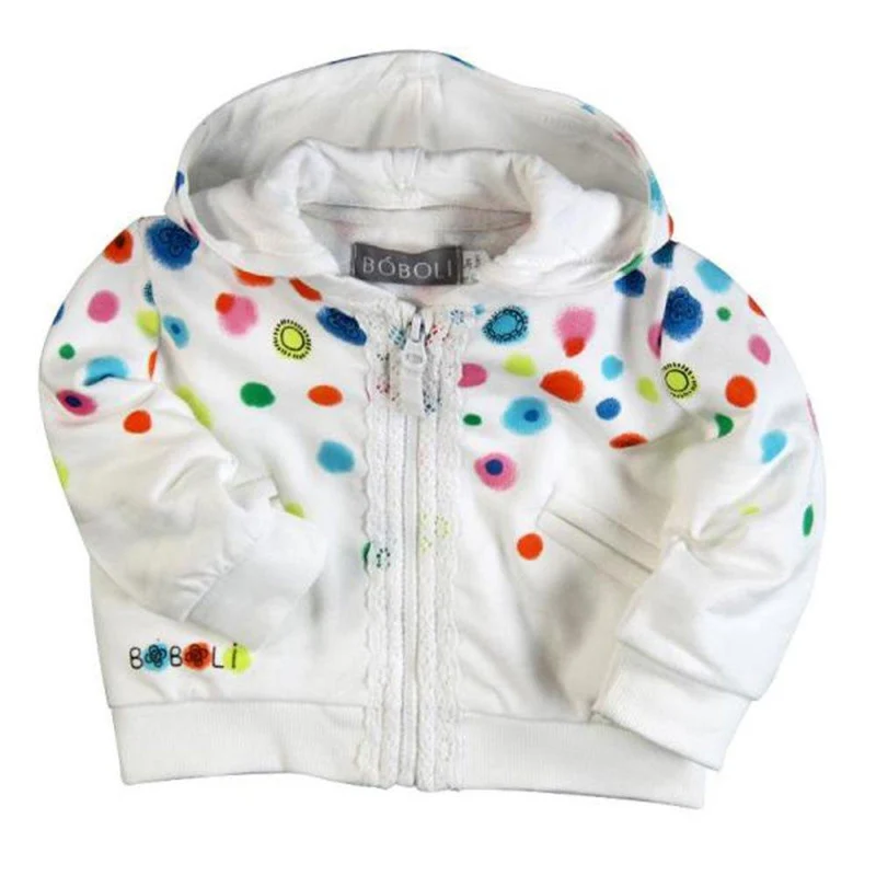 chaqueta blanca puntos 9 12m