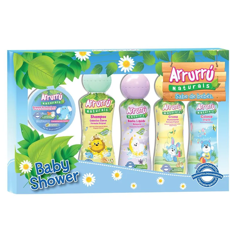 estuche arrurru naturals baby shower surtido nino