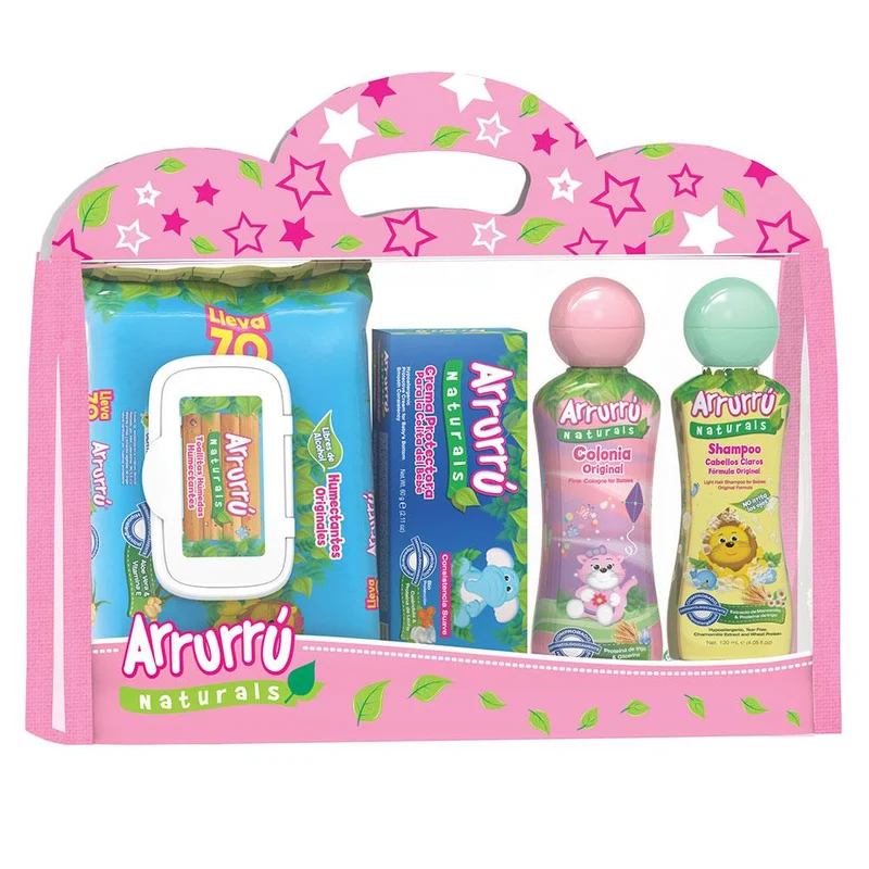 arrurru naturals estuche lullaby rosado